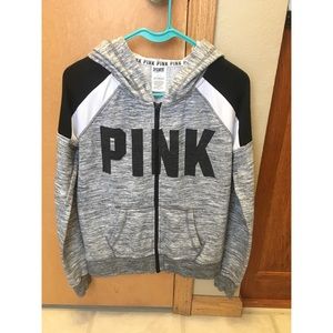 PINK Texture Patterned Full Zip